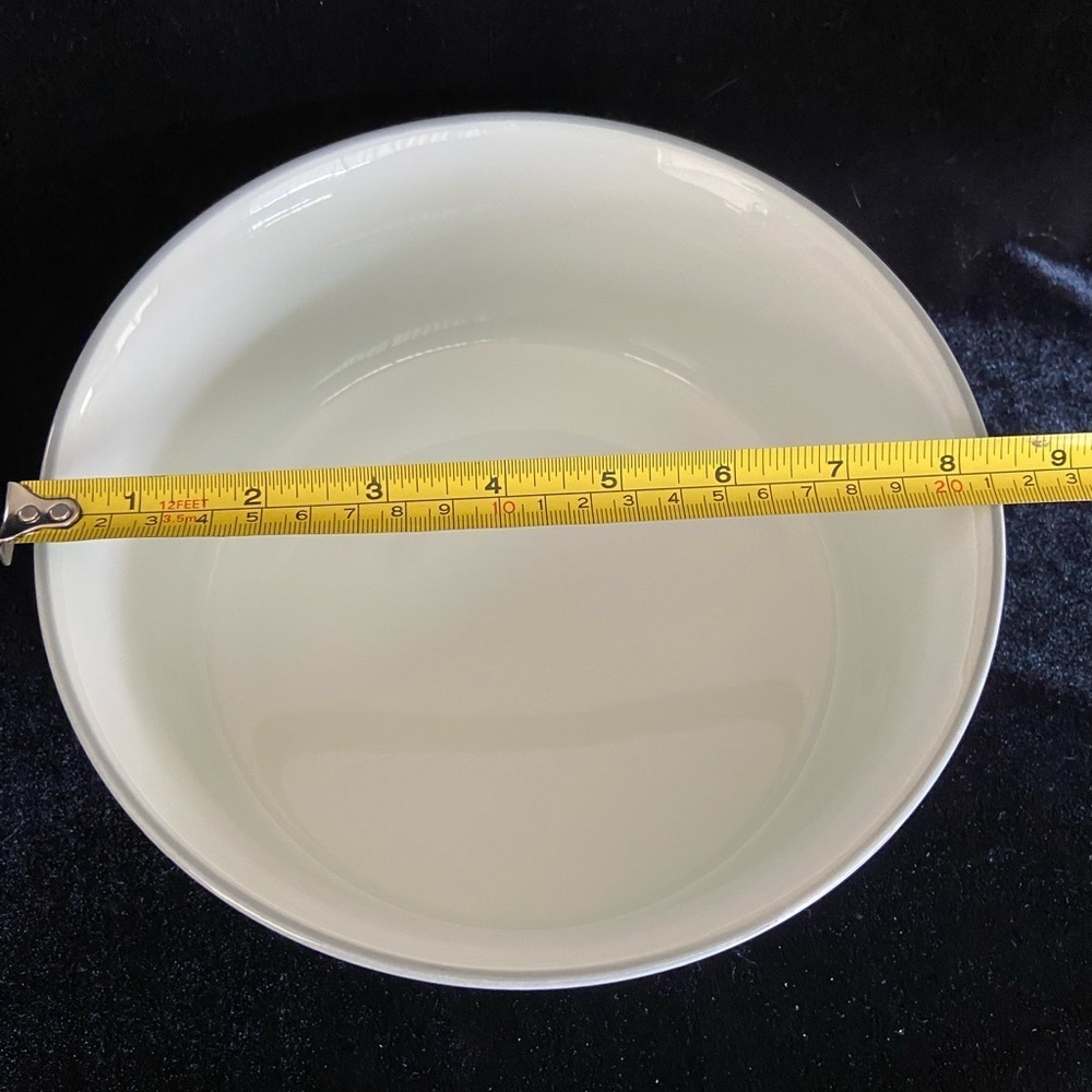DANSK Tivoli Belles Fleurs Grey Round Soufflé Casserole Baking Dish EXCELLENT - Picture 6 of 7